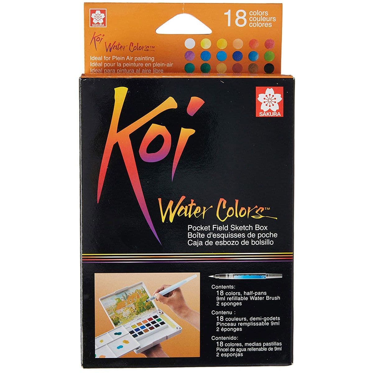 Koi 18 piece Water Color Kit